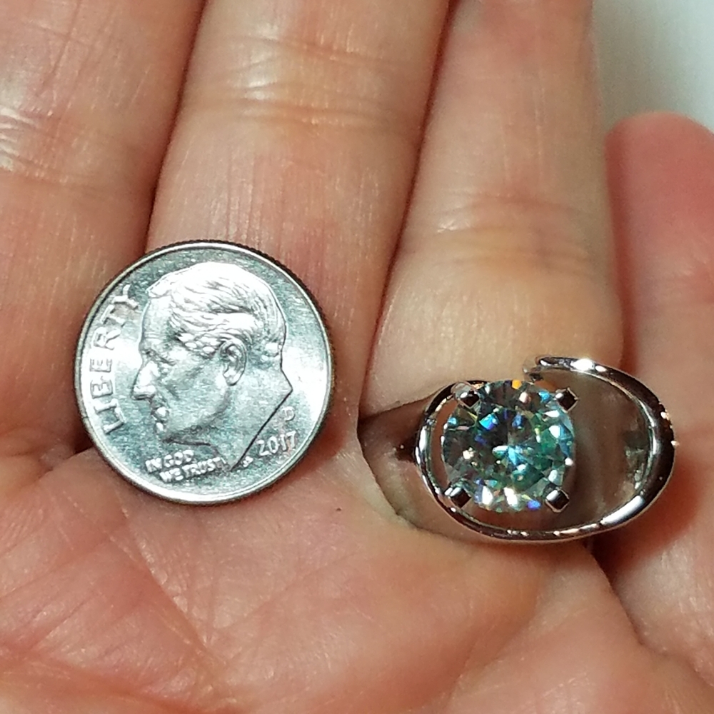 MOISSANITE RING 2.54 ct. - Picture 12 of 13